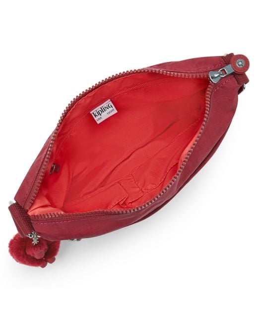 Kipling Red Crossbody Bag Arto Funky Medium