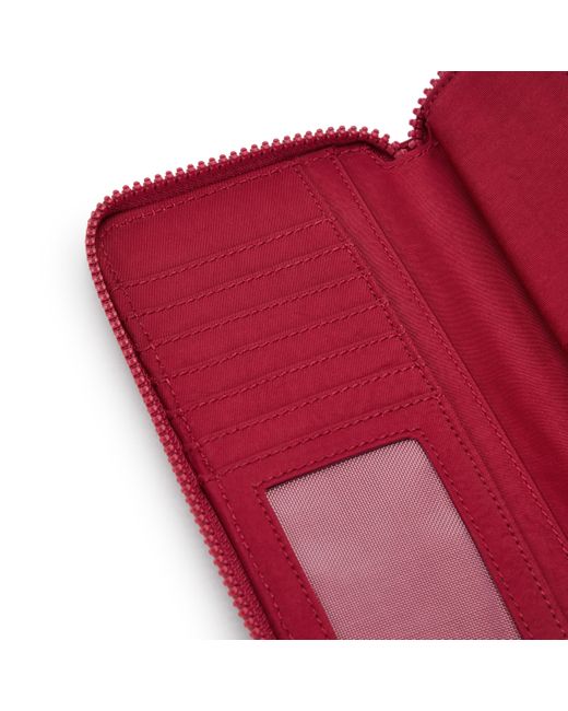 Kipling Red Wallet & Purses Money World Funky Large