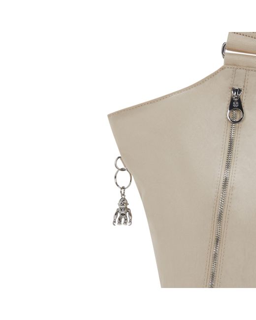 Kipling Gray Tote Recicely Spice Medium