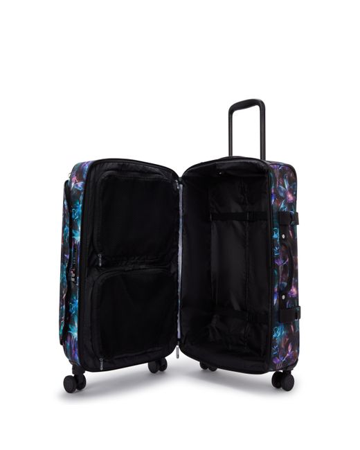 Kipling Blue Wheeled luggage Spontaneous M Palmtree Leaves Medium