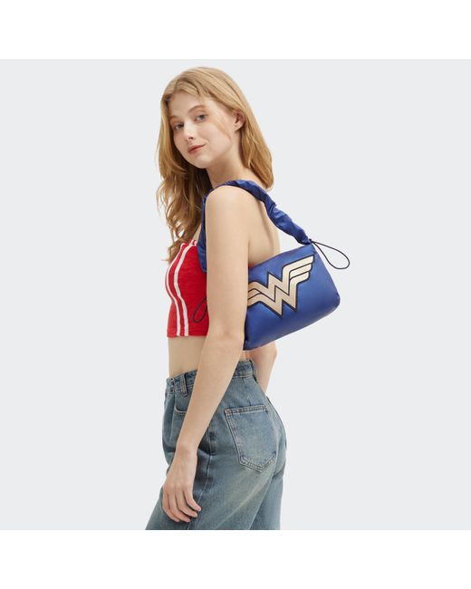 Kipling Blue Shoulder Bag Eleni Wonder Small 64% Polyamide, 36% Polyurethane