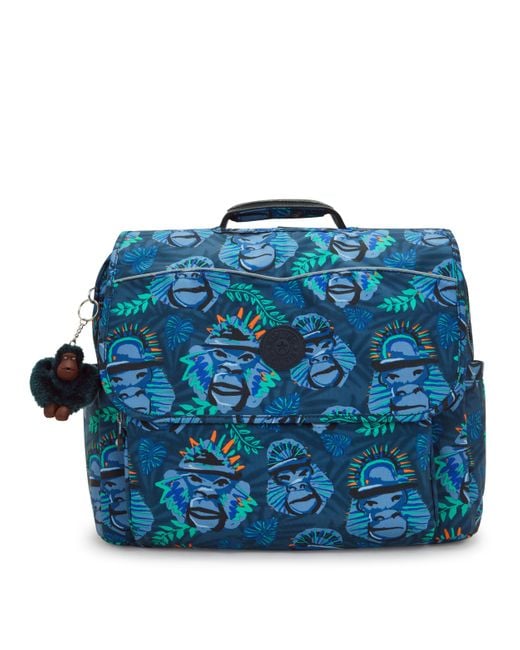 Kipling Backpack Codie L Blue Monkey Fun Large