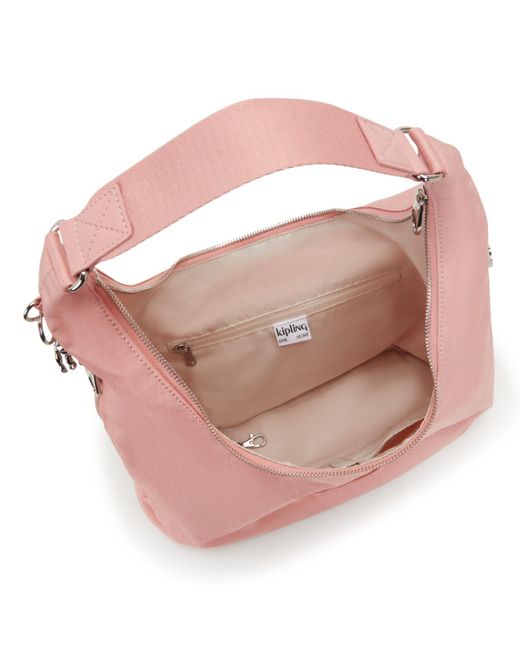 Kipling Pink Shoulder Bag Eanna Zip Rose Spice Medium