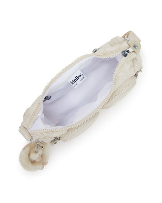 Kipling Natural Crossbody Bag Rikka Mini Signature Embossed Small