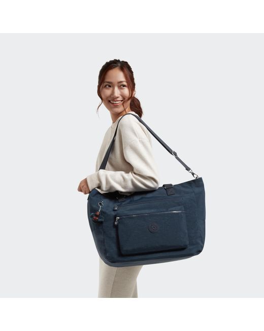 Kipling Blue Weekend Bag Isaac Nocturnal Grey Wb Large