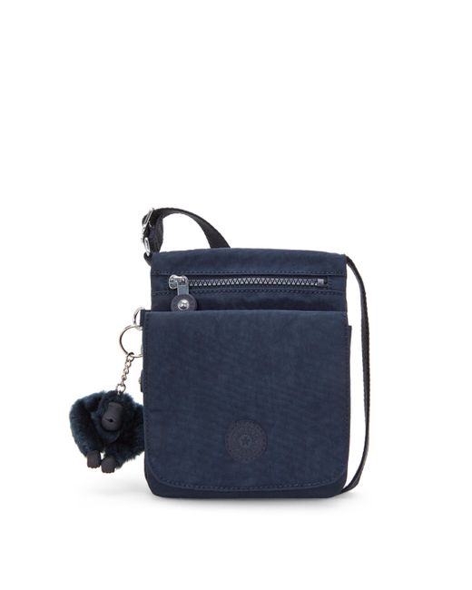 Kipling Gray Crossbody Bag New Eldorado Bleu 2 Small 100% Polyamide
