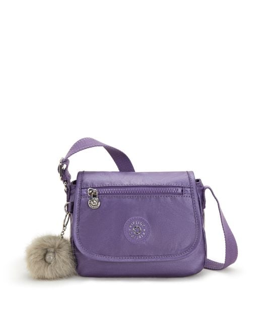 Kipling Purple Crossbody Bag Sabian U Metallic Mauve Small