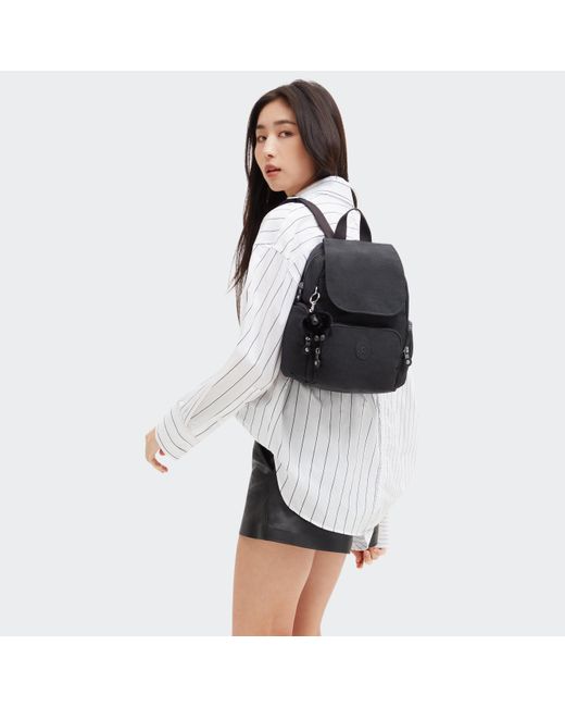Kipling Black Backpack City Zip Mini Noir Small