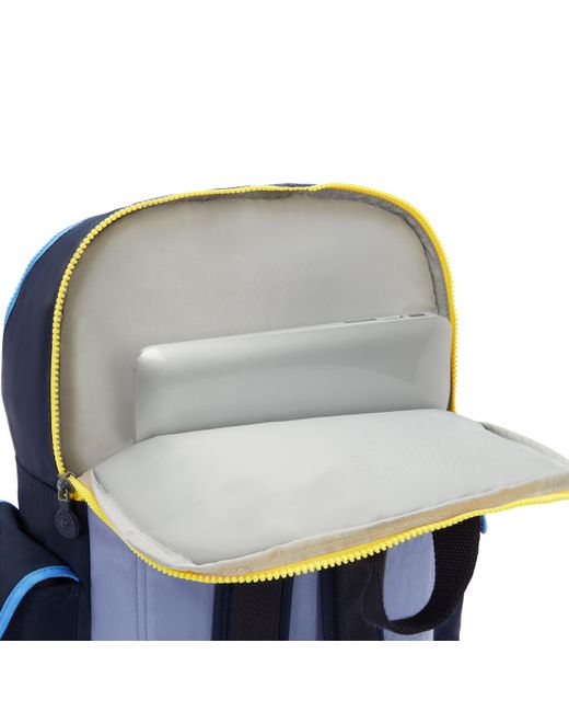 Kipling Blue Backpack Hoctor Slate Cb Travel Large 100% Polyamide