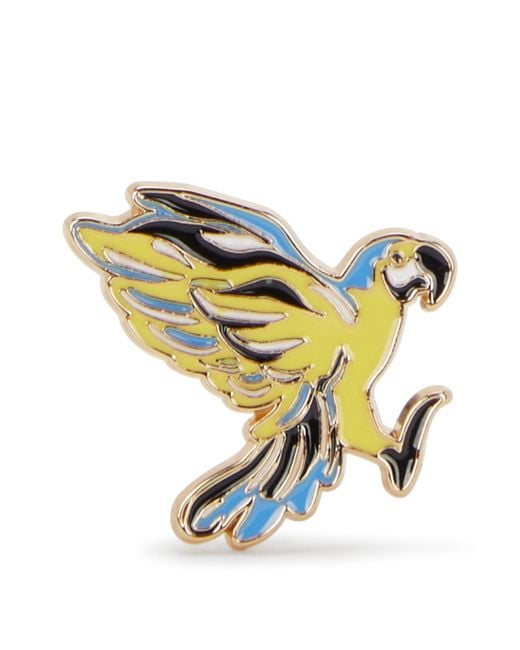 Kipling Yellow Small Accessories Parrot Pin Extra Small 85% Zinc Alloy, 15% Copper