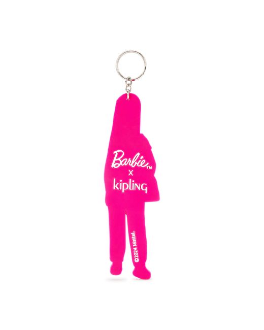 Kipling Pink Monkey/keyhanger Barbie Charm Power Small