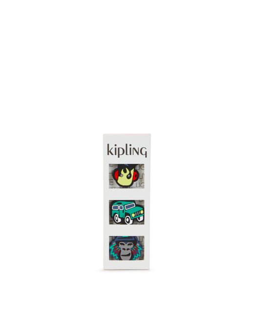 Kipling White Small Accessories Bts Pullers Mix Jungle Fun Mix Small