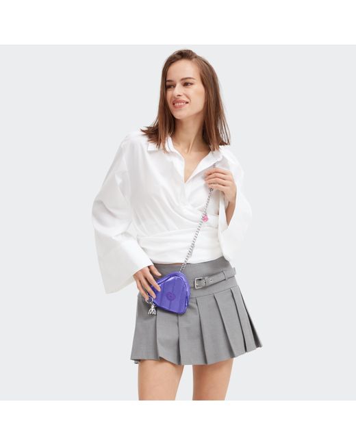 Kipling White Crossbody Bags Jozi Glossy Lilac Small