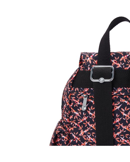 Kipling Purple Backpack City Pack Mini Dancing Bouquet Extra Small