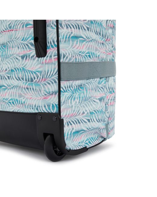 Kipling Blue Wheeled luggage Aviana M Palmtree Leaves Medium