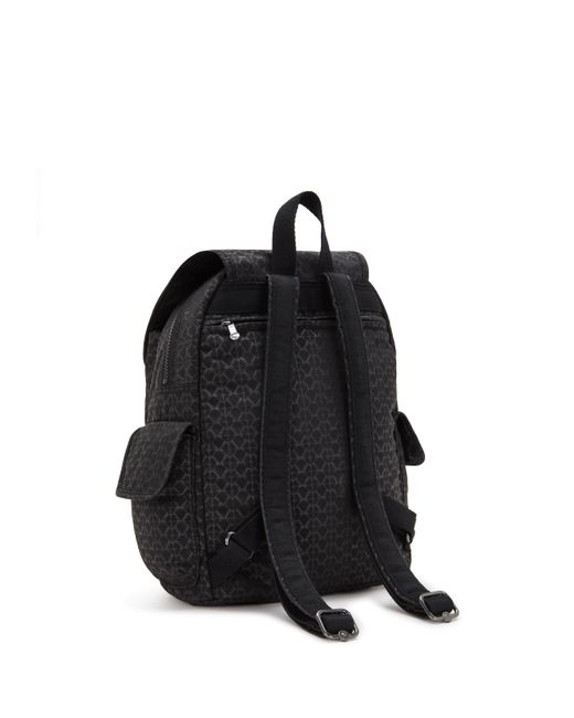 Kipling Black Backpack City Pack Signature Emb Medium