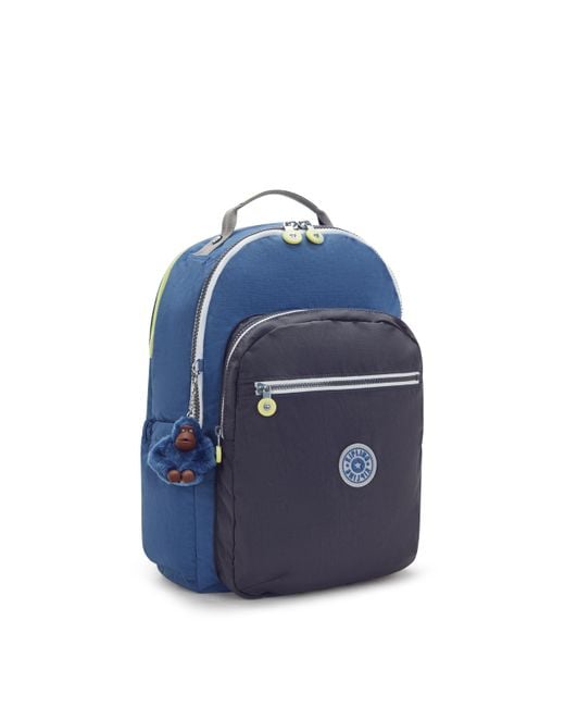 Kipling Green Backpack Seoul Lap Tree House Block Large