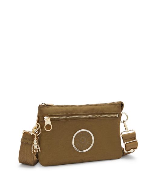 Kipling Green Crossbody Bag Riri Zip Dry Laurel Spice Small