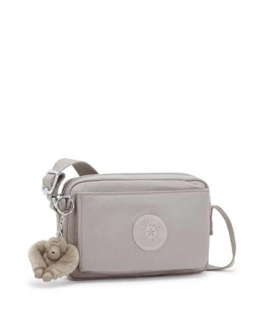 Kipling Green Crossbody Bag Abanu Gris Small 100% Polyamide