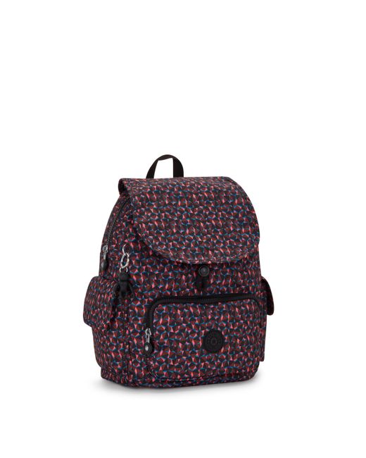 Kipling Brown Backpack City Pack S Happy Squares Small