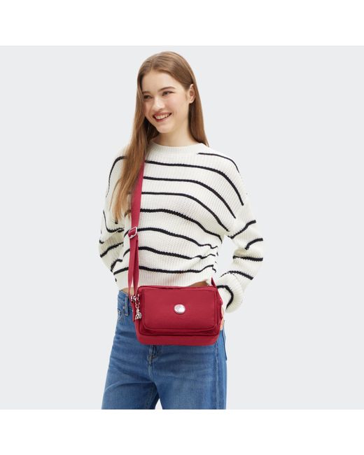 Kipling Pink Abanu Medium Crossbody Bag