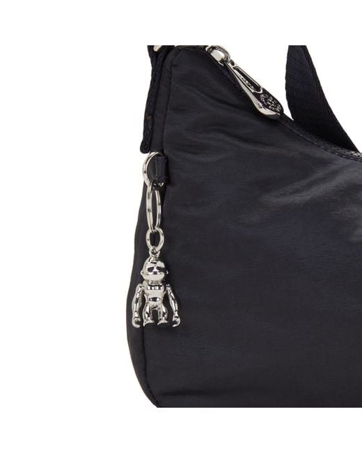 Kipling Black Shoulder Bag Ayda Nocturnal Satin Small