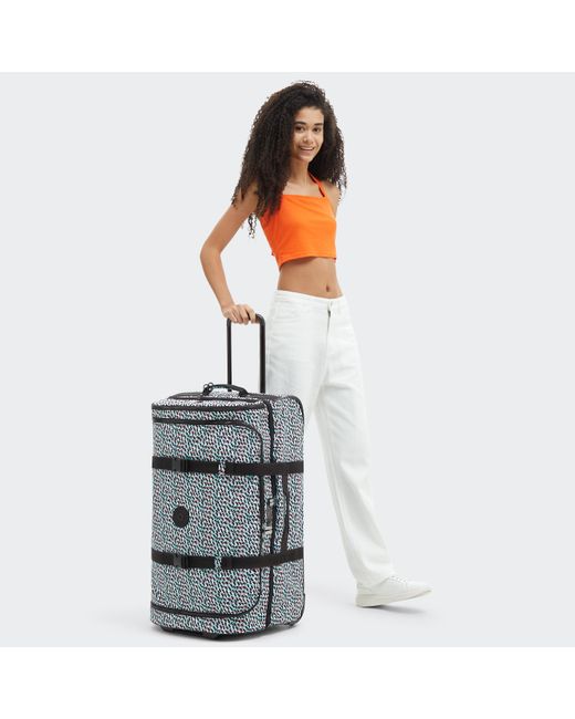 Kipling Gray Wheeled luggage Aviana L Abstract Large