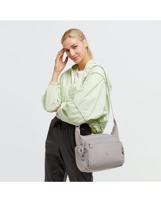 Kipling Gray Crossbody Bag Gabbie Grey Gris Medium
