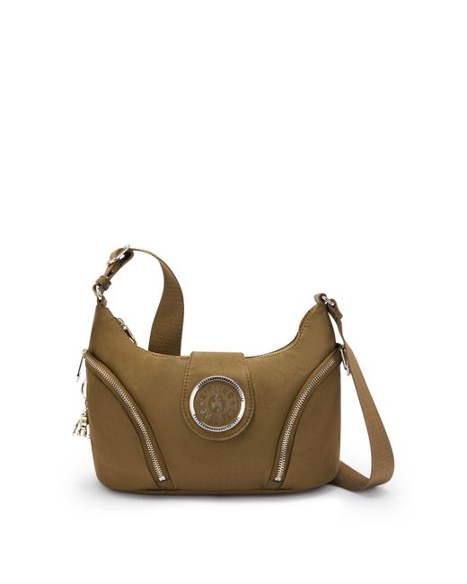 Kipling Metallic Crossbody Bag Sera M Dry Laurel Spice Medium
