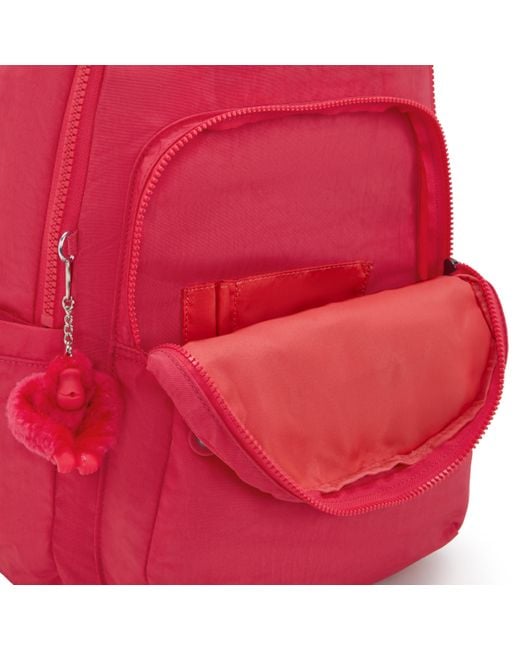 Kipling Red Seoul Backpack