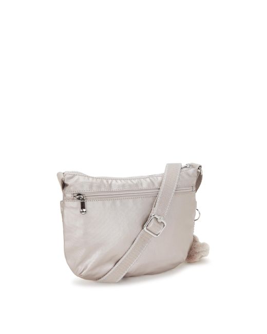 Kipling Gray Crossbody Bag Arto S Metallic Glow Gold Small