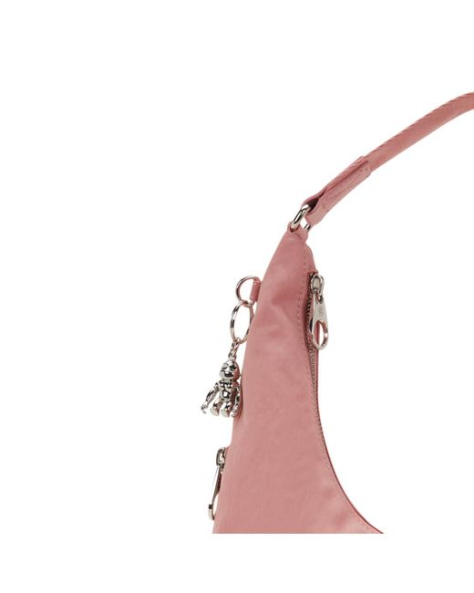Kipling Pink Shoulder Bag Eanna Zip Rose Spice Medium