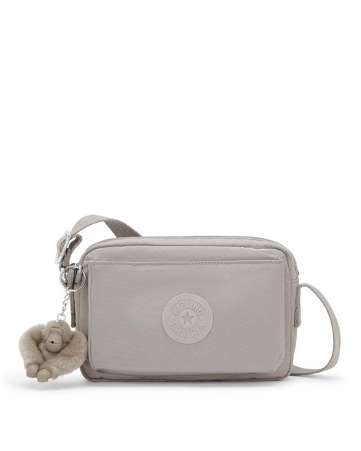 Kipling Green Crossbody Bag Abanu Gris Small 100% Polyamide