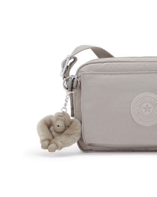 Kipling Green Crossbody Bag Abanu Gris Small 100% Polyamide