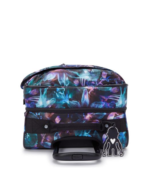 Kipling Blue Wheeled luggage Spontaneous M Palmtree Leaves Medium