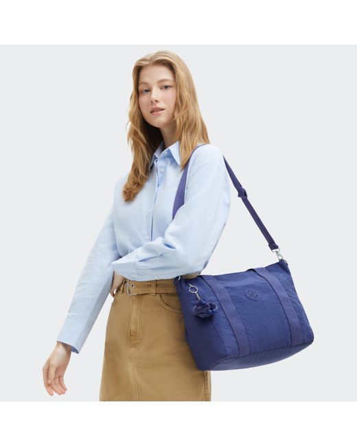 Kipling Blue Tote Asseni S Ocean Small
