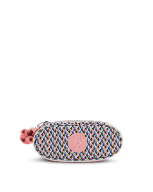Kipling Blue Pouch Duobox Dreamy Geo Combo Medium 100% Recycled Polyester