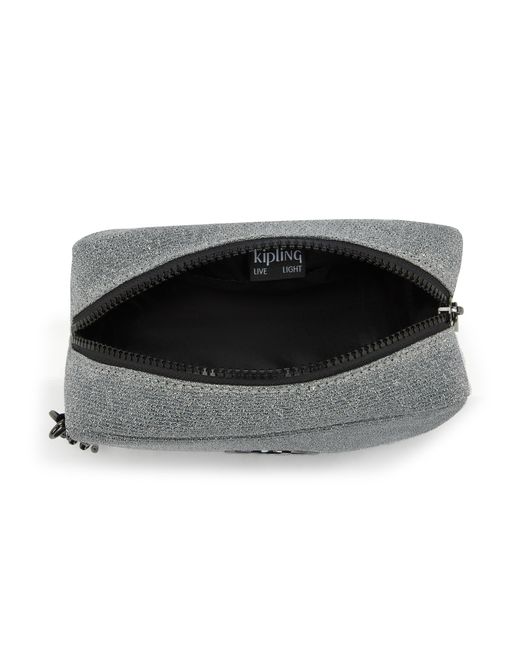 Kipling Gray Pouch Gleam Going Out Medium 100% Polyester