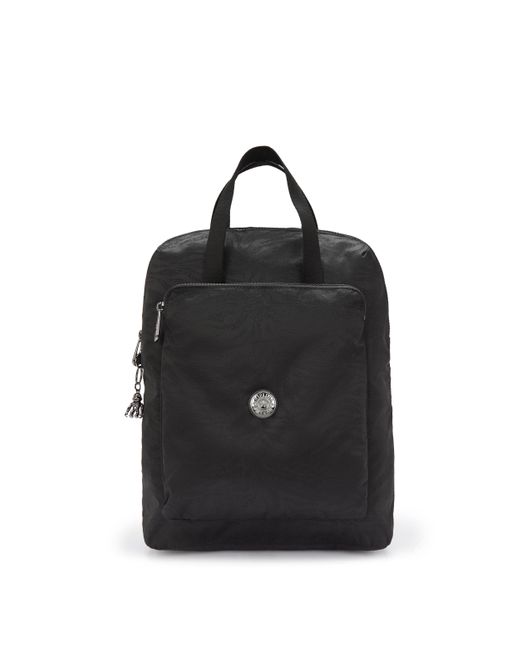 Kipling Black Backpack Kazuki Undersea Jacquard Medium