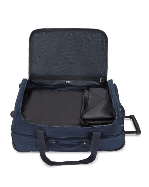 Kipling Blue Medium Wheeled Duffle