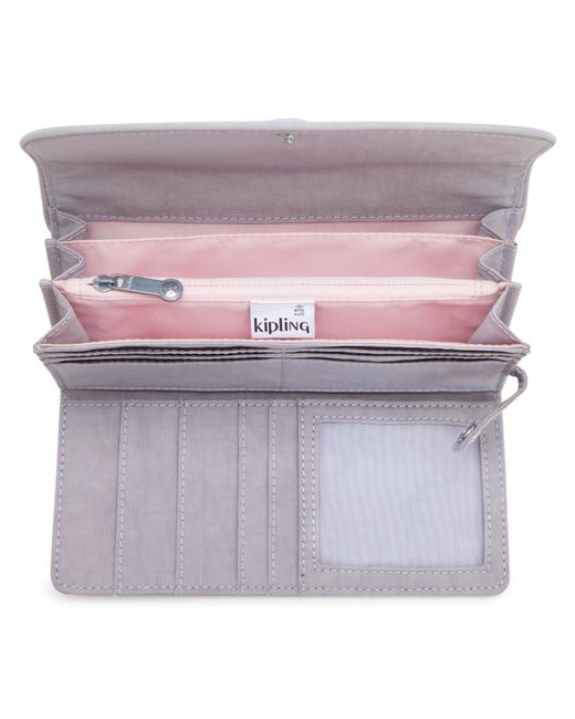 Kipling Gray Wallet & Purses Money Land Tender Large