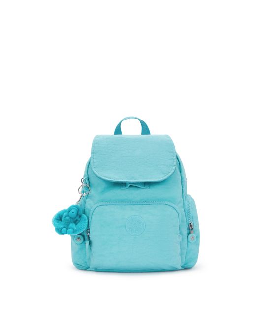 Kipling Blue Backpack City Zip Mini Deepest Aqua Small