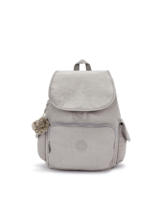 Kipling Gray Backpack City Pack Grey Gris Medium
