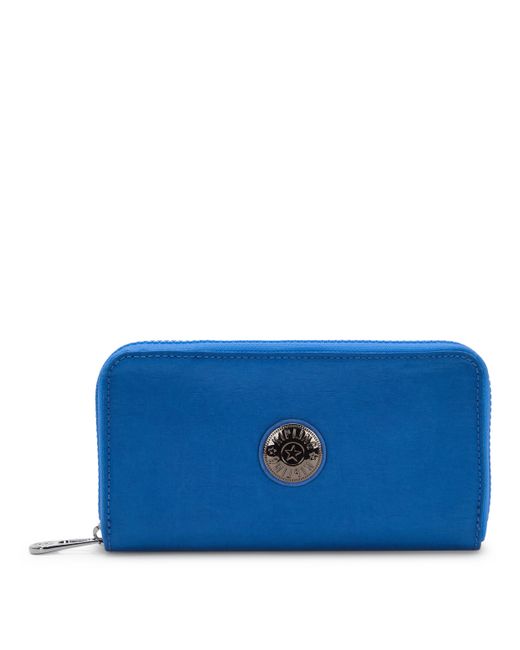 Kipling Blue Wallet & Purses New Imali Satin Large