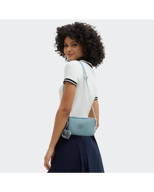 Kipling Blue Crossbody Bag Limmo Relaxed Grey Small