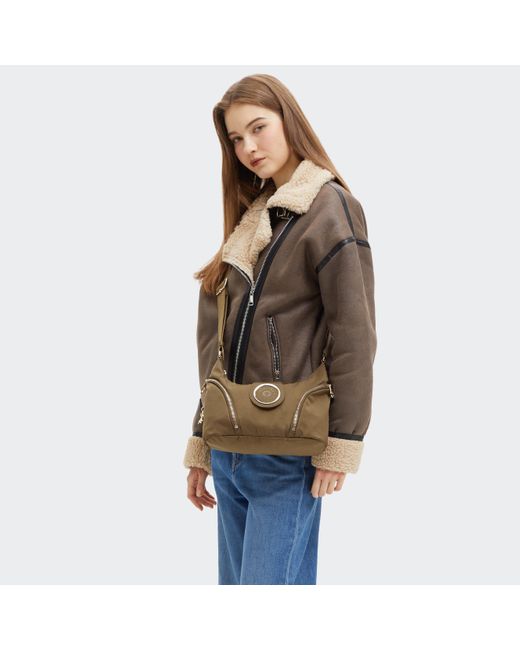 Kipling Metallic Crossbody Bag Sera M Dry Laurel Spice Medium