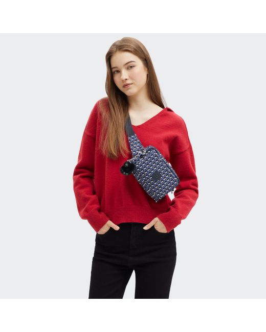 Kipling Blue Abanu Multi Prt Crossbody Bag