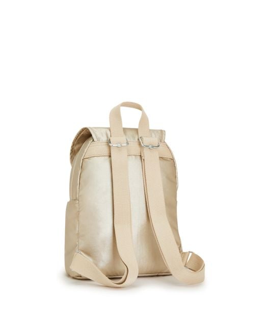 Kipling Backpack Ezra S Starry Metallic Small in Natural Lyst UK