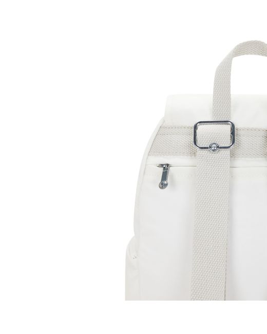 Kipling White Backpack City Zip S Pure Alabaster Small