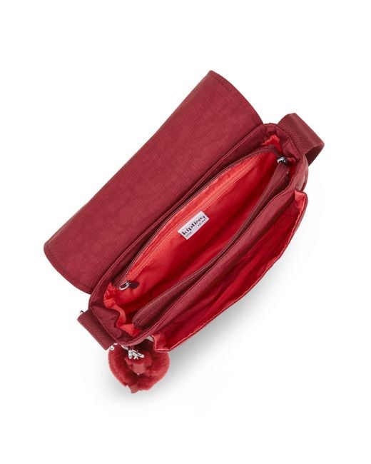 Kipling Red Crossbody Bag Loreen M Funky Medium